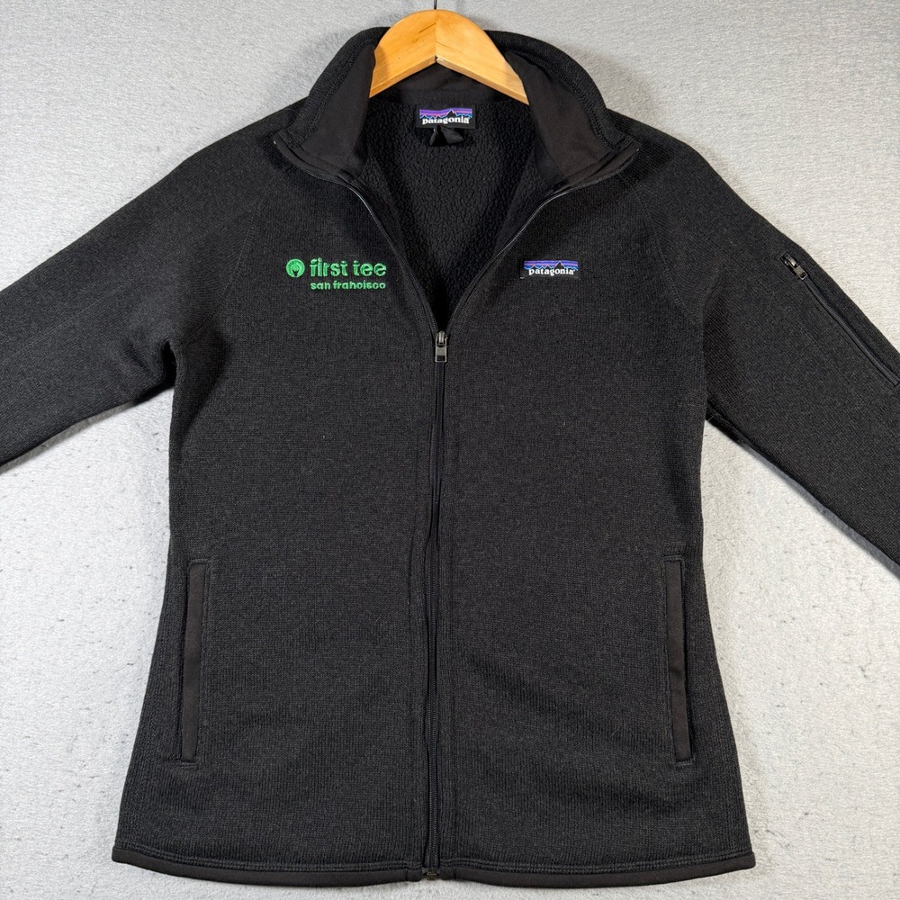 Patagonia Fleece Jacket First Tee San Francisco Embroidered Zip Up Women's Small - Picture 3 of 10